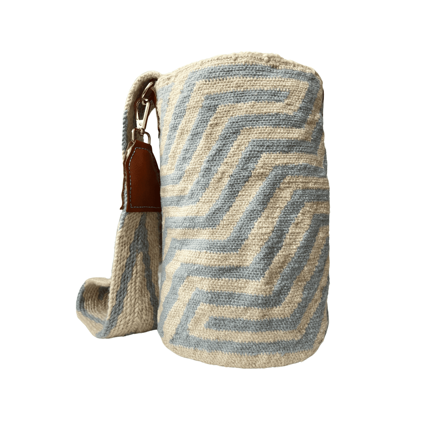 Mochila diseño pensamiento de la mujer color azul cielo y beige