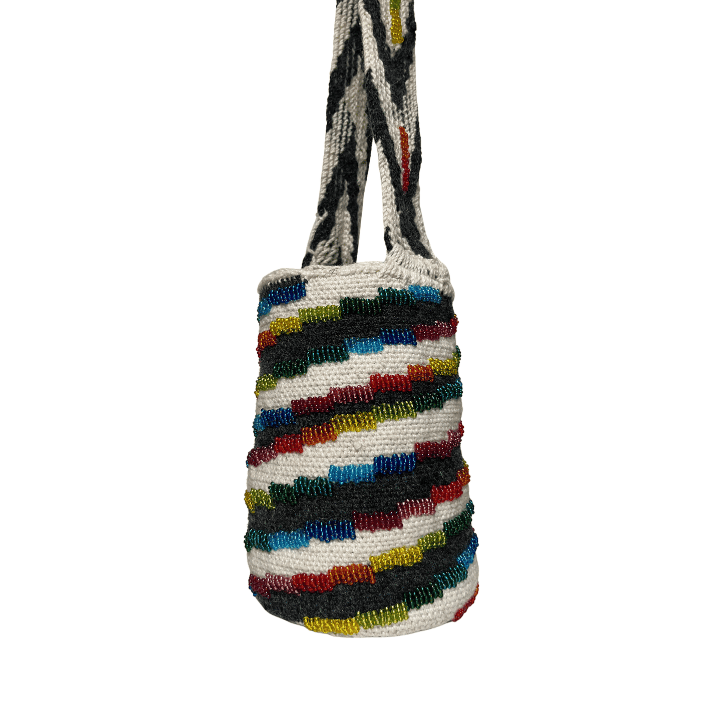 Mochila kankuama artesanal para mujer diseño Caracol de Colores