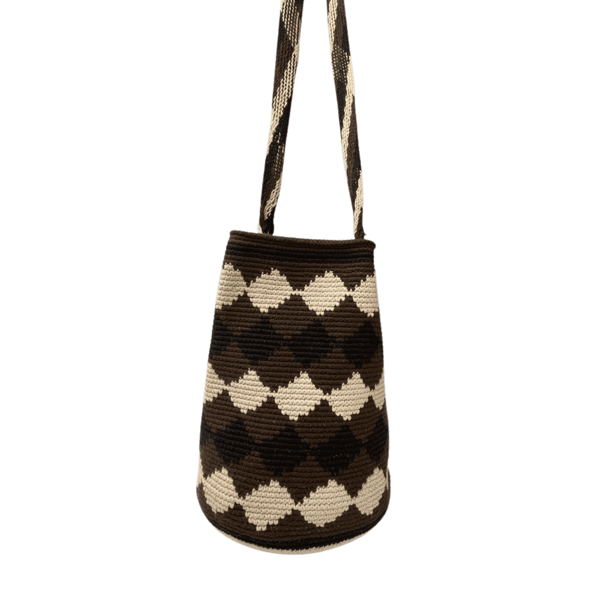 Mochila Wayuu Hombre Rombos Encantos Handmade